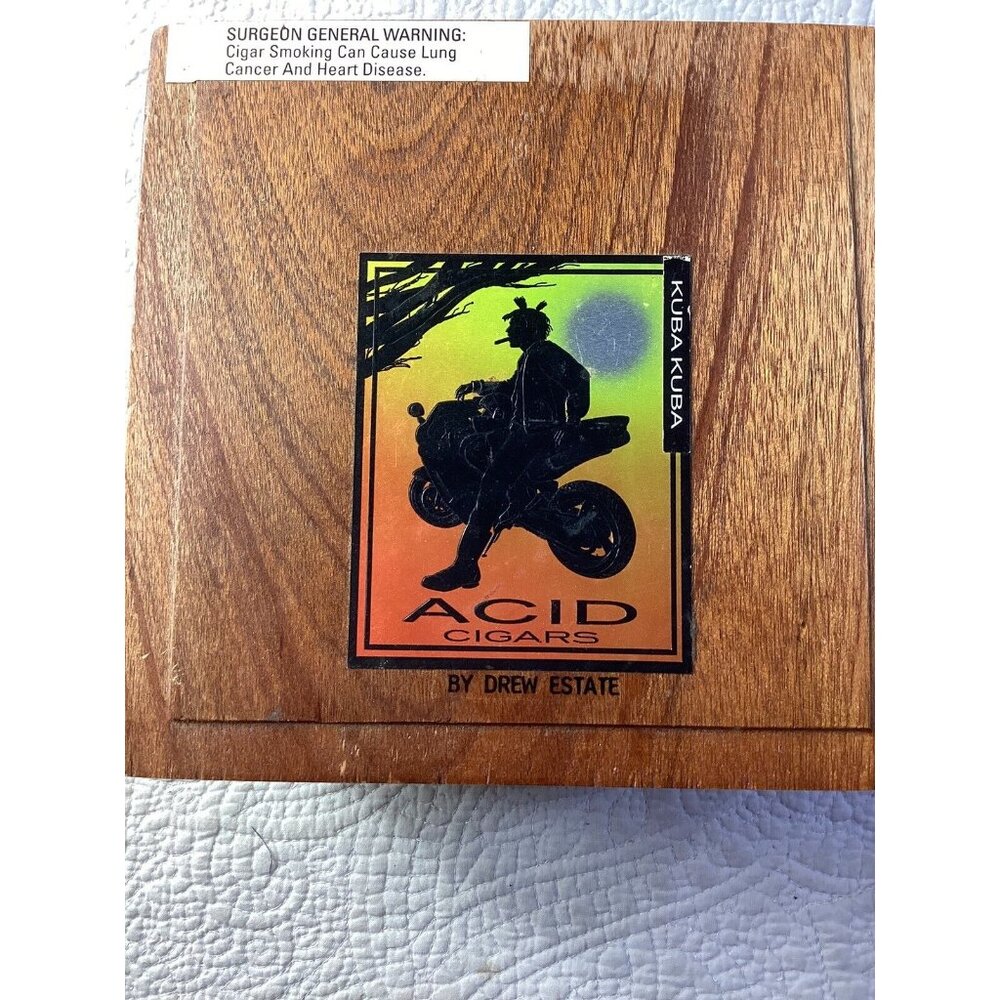 Acid Blondie Maduro Cigar Box by Drew Estate - Empty.   Kuba Kuba